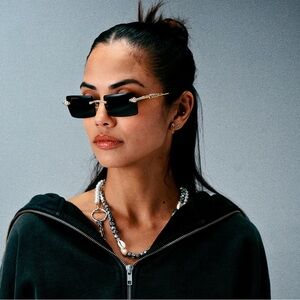 JAMES ORO BLACK TINT SERPENT AUTHENTIC SUNGLASSS